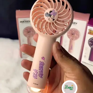 Mini Handheld Rechargeable Fan (Pink Edition)