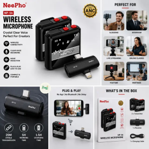 NeePho NP-56 Wireless Microphone 🎤✨
