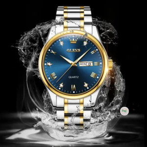 "Olevs 5563 Stainless Steel Analog Wrist Watch For Men
