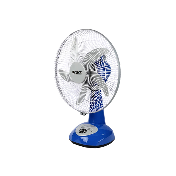 Click 14 Inch Rechargeable Table Fan with USB Charging-Blue - Image 3