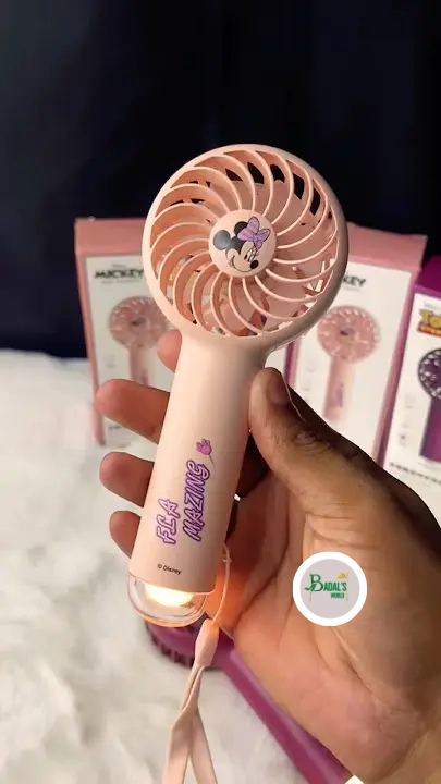 Mini Handheld Rechargeable Fan (Pink Edition)
