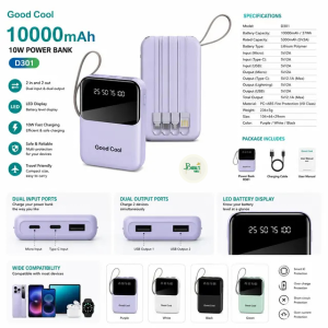 Good Cool D301 10000mAh Power Bank πβ‘
