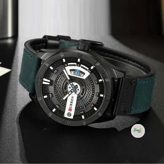 CURREN 8301 Watch Men Date Display Leather Creative Quartz Wrist Watches
